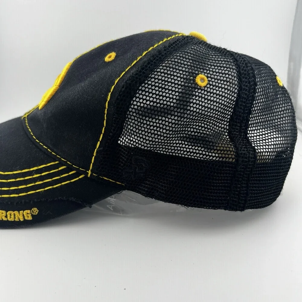 Iowa Hawkeyes Farm Strong Richardson Trucker Hat Black Yellow Mesh Adjustable